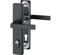 HOPPE 11758855 Black SH Handle Set Austin on Sign PZ 92, RC2, Door Thickness 67-72, matt, Türstärke 67-72 mm