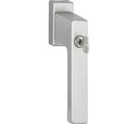 HOPPE 12151671 Window Handle Toulon Locking Cylinder TBT, 7 x 43 mm, Stainless Steel Coloured, VK 7x43 mm, edelstahlfarbig matt