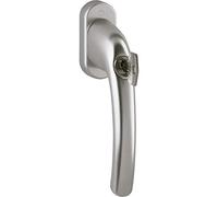 HOPPE 1904909 Tôkyo Window Handle, Lockable/AL EE, Stainless Steel Coloured, Vierkant 7x35 | Edelstahl-Effekt