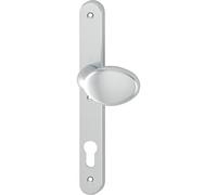 HOPPE 2389540 Button Plate Inside - rotatable, visibly Screwed, Aluminium Silver anodised, colour01, innen-drehbar PZ92, sichtbar geschraubt