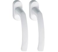 Hoppe 3737059 Window Handle LIÈGE - Concealed Screwed, 7x37 (Square Bolt), White (Pack of 2)