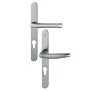 HOPPE AG Door Window Set Narrow Plate Atlanta 113KH/300LMSGL/1530 HOPPE Reduced Projection 195 mm Asp.INOX F9 Key i Entr.92 C.8-ep.78/87-3304499