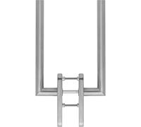HOPPE Amsterdam 1162222 Lifting Sliding Set PZ Door Thickness 75-80 Stainless Steel Matte