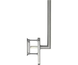 Hoppe Amsterdam Lever Lock Set with Shell Handle Unperforated Length 285 mm Matt Stainless Steel