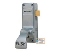 Hoppe AR883 Arrone Emergency Push Pad Silver Fire Door Exit Reversible Lock
