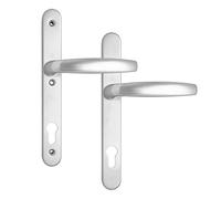 HOPPE Atlanta 92PZ 3 Hole Fix 1530/3346 UPVC Furniture - Silver - 2353299