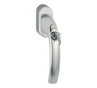 HOPPE Atlanta-Secustik 10763909 Window Handle with Latch 45° VK 7 x 32-42 mm Silver