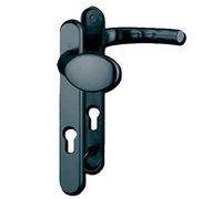 HOPPE Atlanta UPVC Lever/Moveable Pad Door Furniture 77G/3831N/1710-92mm Centres Black