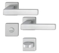 HOPPE Austin 11758235 Handle Set on Rosette Toilet Aluminium Matt Stainless Steel