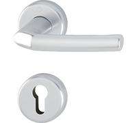 HOPPE Birmingham 3067315 Handle Set with Rosettes PZ (Profile Cylinder) Anodised Silver