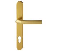Hoppe Gold 'Birmingham' Pair Handle 92PZ or 92mm Sprung Lever UPVC Door Set, PVC PVCu Centre to centre fixings 122mm
