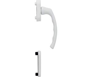 Hoppe Lège Balcony Door Handle Half Set Interior White