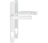 HOPPE Lége Door Handle Set with Narrow Plate 24 mm Flat Handle 67-72 White