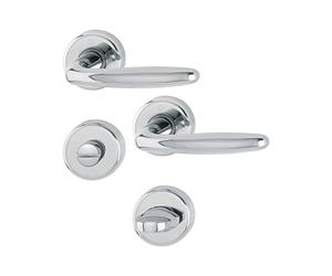 Hoppe Lever Espag Lock Set Roissy on Rundrosette, 3066865