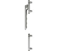 HOPPE LIÈGE Balcony Door Handle Half Fitting Flat Exterior Stainless Steel Effect