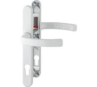 HOPPE Lige Handle Set on Narrow Shield, Door Thickness 72-82, White