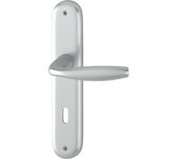 Hoppe New York Door Handle Set on Sign BB 90, Door Thickness 35-45, VK 8/8.5 Anodised Silver