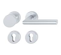 HOPPE Stockholm 2811464 Change Fitting on Rosette, Aluminium Silver Anodised