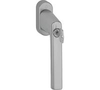 HOPPE VarioFit VK Lockable Window Handle 7 x 32-42 mm Lockable Window Handle with Key Aluminium Stainless Steel Effect