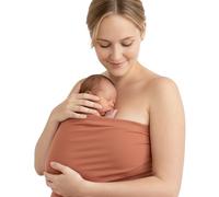 Hoppediz Baby Bonding Top for Birth, Sectio and Postpartum, Organic Quality, Copper L