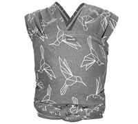 Hoppediz Elastic Baby Sling for Newborns from Birth 100% Organic Cotton (GOTS) Hummingbirds 4.60 m