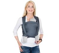 Hoppediz Extra Slim Baby Carrier with Illustrated Instructions (English Language not Guaranteed), Stone Premature Cloth 4.60 x 0.45 m