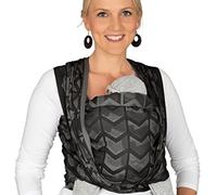 Hoppediz Woven Baby Sling from Birth, Newborn to Toddler, 100% Organic Cotton (Organic), Amsterdam Black, 4.60 m