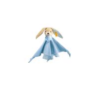 Steiff Hoppie Rabbit cuddly blanket, cute stuffed toy, boys, girls & babies from 0 months, toy 28 cm, blue, 237478