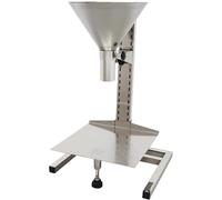 Hopper,Stainless Steel 110lb Packaging Funnel Food Grade, Quick Filling Auxiliary Tool, with Bracket/tray (10cm)