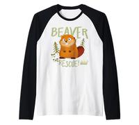 Hoppers Beaver To The Rescue Raglan Baseball Tee