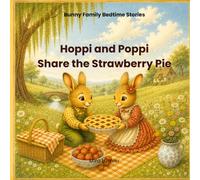 Hoppi and Poppi Share the Strawberry Pie: A gentle bedtime story about friendship, sharing, and feelings for ages 3-6 (Bunny Family Bedtime Stories)