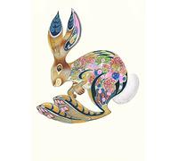 Hopping Bunny Easter Card Daniel Mackie Designs 7 x 5 inches wrapped in cello with envelope