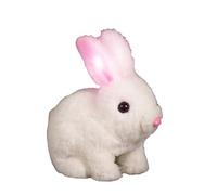 Hopping Bunny Toy - Interactive Plush Figure, ABS Motion Rabbit, Electric Jumping Doll with Actions Responsive Sound Activation Nose Twitching Ear | Animated Gift for Kids Girls Boys Playtime Joy