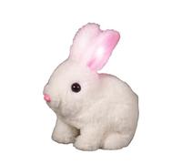 Hopping Bunny Toy - Jumping Rabbit Doll | Plush Interactive Figure | Twitching Nose Wiggling Ears, Fun Simulated Pet, Soft Stuffed Animal Of Playroom Fun For Children With Realistic Movements