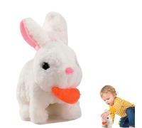 Hopping Bunny Toys - Colorful Electronic Animal Plush, Interactive Wiggling Ears and Sounds, Funny Animated Jumping Rabbit, Adorable Plush Doll, Spring Festival Gift for Easter Christmas Birthday