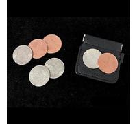 Hopping Half (Morgan Dollar and Statue of Liberty Ancient Coin) - Deluxe Set Magic Tricks Coin Appearing Vanishing Magic Close-up Stage Illusions Gimmicks Mentalism Props