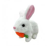 Hopping Rabbit with Sounds and Movements Interactive Electronic Pet Animated Walking Wiggle Ears Twitch Nose Realistic Bunny Toy for Kids Girls Boys Easter Birthday Gift