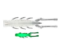Hoppipola 10 Pack Floating Shrimp for Soft Baits 7.5cm TPE Lures with Spiral Body for Ned Rig Jig Head Bass Fishing(10pcs)