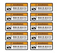 Hoppipola 10 Pack Reflective Car Trunk Sticker Do Not Pull Caution Decal Electric Tailgate Safety(Electric Lifting)