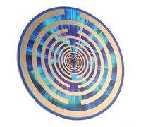 Hoppipola 10cm Lakhovsky Multi Wave Oscillator Disk with Blue Violet Green Light for Chakra Healing, Waterproof Gold-Plated Copper Coil for Meditation