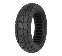 Hoppipola 10x2.75-6.5 Solid Tyre 70/65-6.5 for Electric Scooter 10 Inch Off-Road Rubber Tire Wearproof Non-Deforming Black Replacement