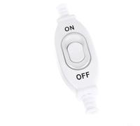 Hoppipola 204 IP65 Waterproof Circuit Switch Silver Double Pole 6 mm for Cable 3A 250V Dustproof Outdoor Bathroom