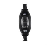 Hoppipola 250V 3A IP65 In-line Switch Silver Double Waterproof Dustproof Button Easy Install Outdoor Indoor Lamp Appliance Control