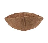 Hoppipola 3Pcs Coconut Fiber Hanging Basket Liners Half Round Coco Liner Wall Liner Coco Fiber Replacement for Garden Wall Basket Hayrack(14in)