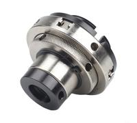 Hoppipola 4 Inch Self-Centring Triple Jaw Chuck for Wood Lathe, 100 mm Clamping Jaws with 1 x 8 TPI & M33 x 3.5 Thread, Silver/Black