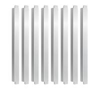 Hoppipola 8-Pack Stainless Steel 12-Inch Adapter Bars for Steam Table Pans Hotel Pan Dividers for Food Service Buffets and Kitchens Silver