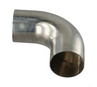 Hoppipola 90° Pipe Elbow 32/38/51 mm, 304 V2A Thin-Walled Welded, Small Radius for Exhaust Gas and Piping Systems in the Automotive Sector (51-2)