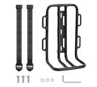 Hoppipola Aluminum Alloy for Bicycle Front Rack Carrier, 140x95x220mm Fork Luggage Shelf Mountain Road Folding Bikes, Black