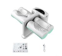 Hoppipola Automatic Electric Dumpling Maker, Double Head Press for Skins & Wrappers, USB-C Rechargeable Kitchen Gadget for Home Cooking, Grey and Green(A)