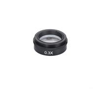 Hoppipola Barlow Objective Lens 0.3X-2X for C-Mount Industrial Microscope Camera Additional Lens Glass Lens with 42 mm Thread (0.3X)